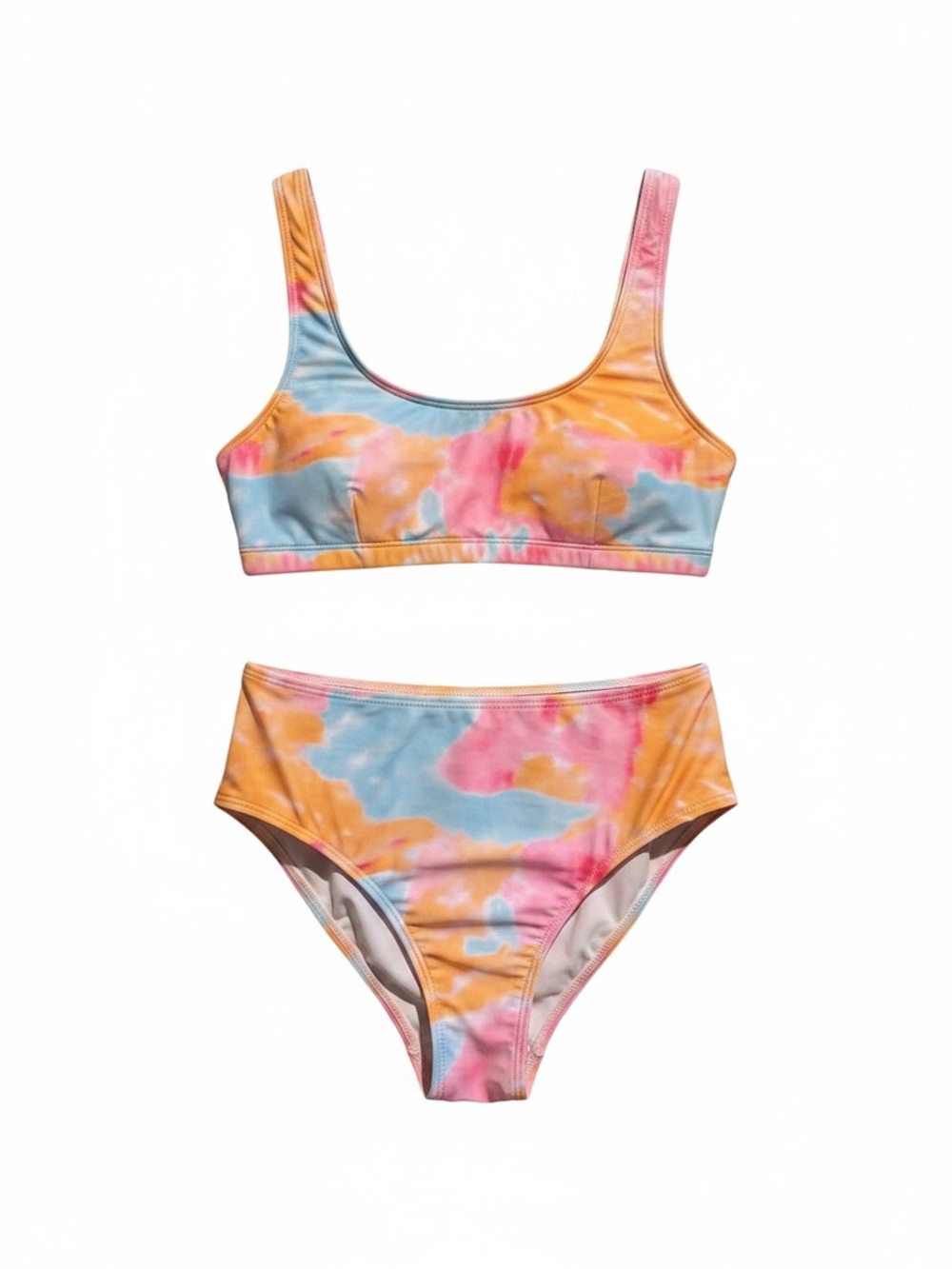 Girls Pastel Tie Dye Bikini Set Size Xl